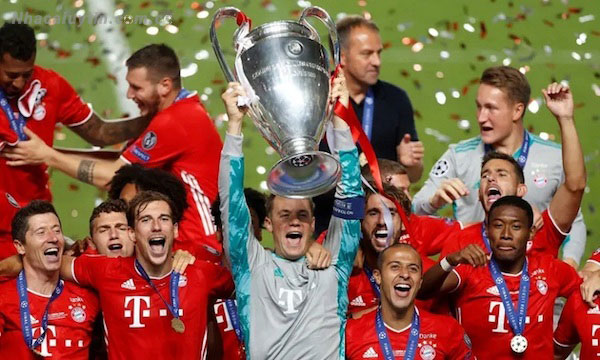 Sự vui mừng của các cầu thủ Bayern München khi trở thành nhà vô địch C1 năm 2020