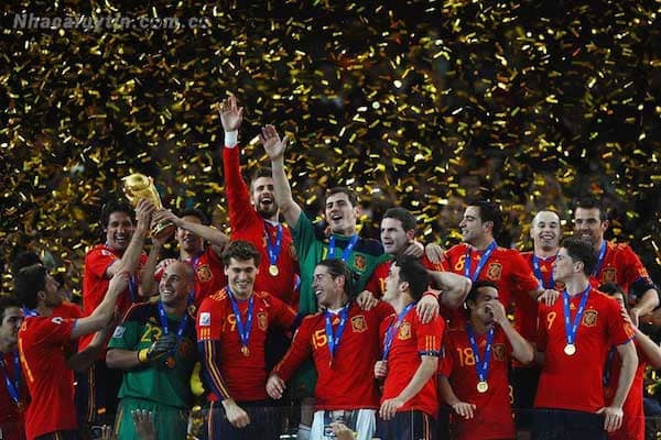 Tây Ban Nha vô địch thế giới lần đầu tiên vào năm 2010