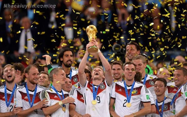 Tuyển Đức đã đăng quang chức vô địch lần thứ 4 vào năm 2014
